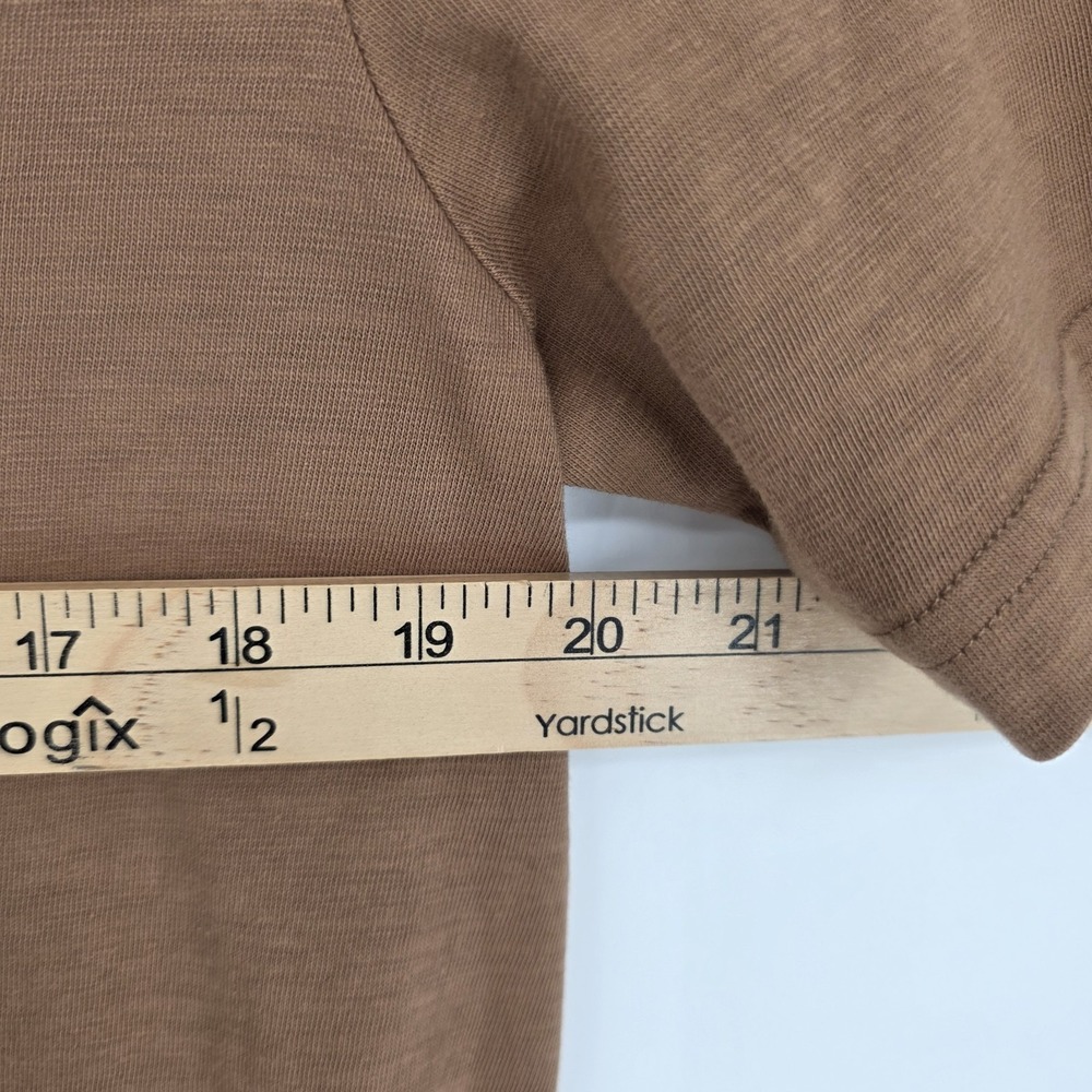 New Faherty T Shirt Mens Medium Sunwashed Brown Organic Cotton Outdoors Hiking - Picture 7 of 8